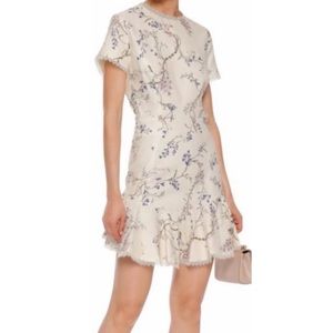 ZIMMERMANN Mercer Flutter Dress in Ecru Floral Paradiso Print